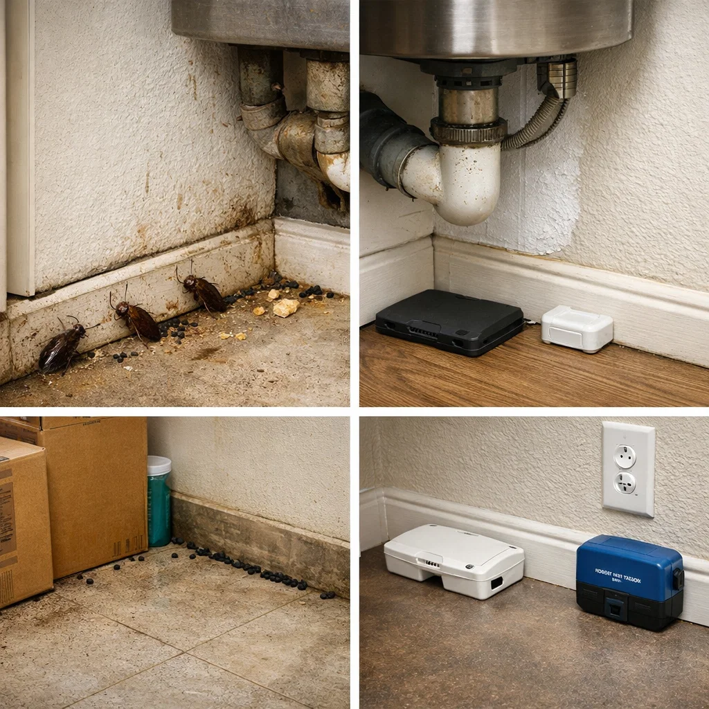Comparing unresolved pest problems with structured professional pest control results